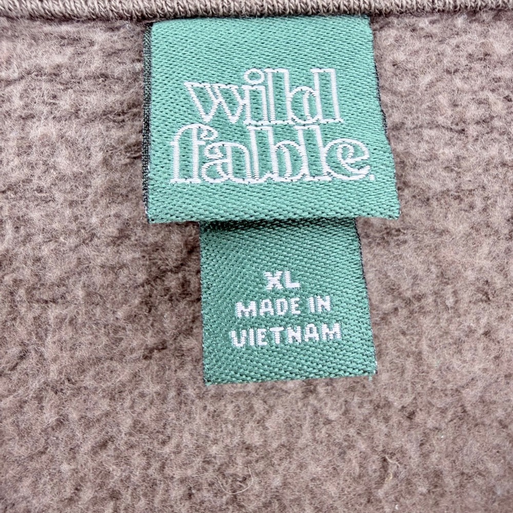 Wild Fable California Golden State Oversized Sweatshirt Brown XL Thumbholes - Picture 5 of 7